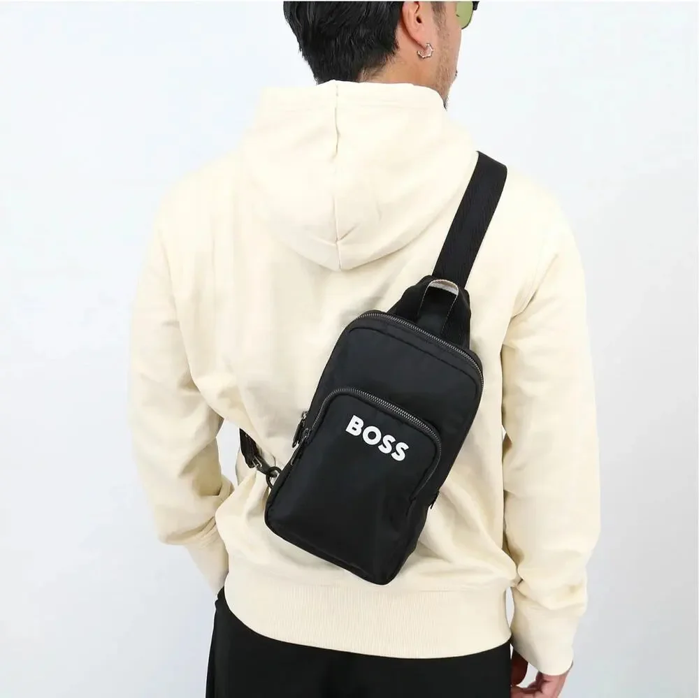 HUGO BOSS Catch 3.0 Monostrap 50548221 a one-shoulder bag men Black $165 MSRP